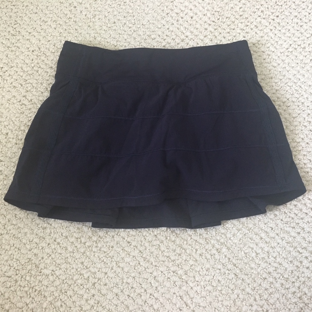 Lululemon Navy Pace Rival Skirt